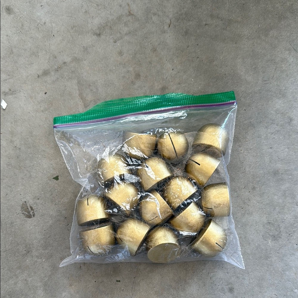 Wedding or Other Gold and Black placement card holders.